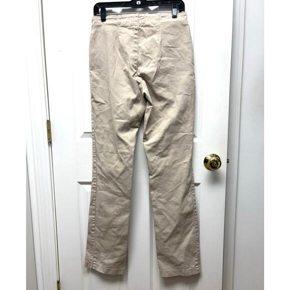 NYDJ Jeans, Tan Pants, Hollywood Waist, Zip Pockets, Women's Size 4 - Picture 2 of 7